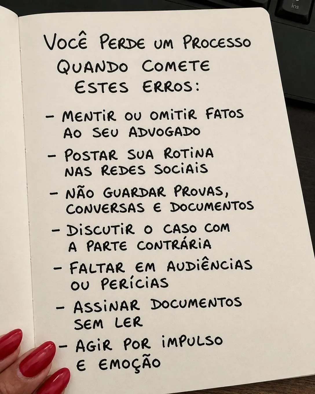 7 erros que fazem você perder na Justiça — slide 2 de 6
