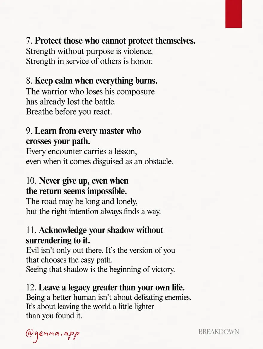 Samurai Jack on being a better human — slide 3 of 4
