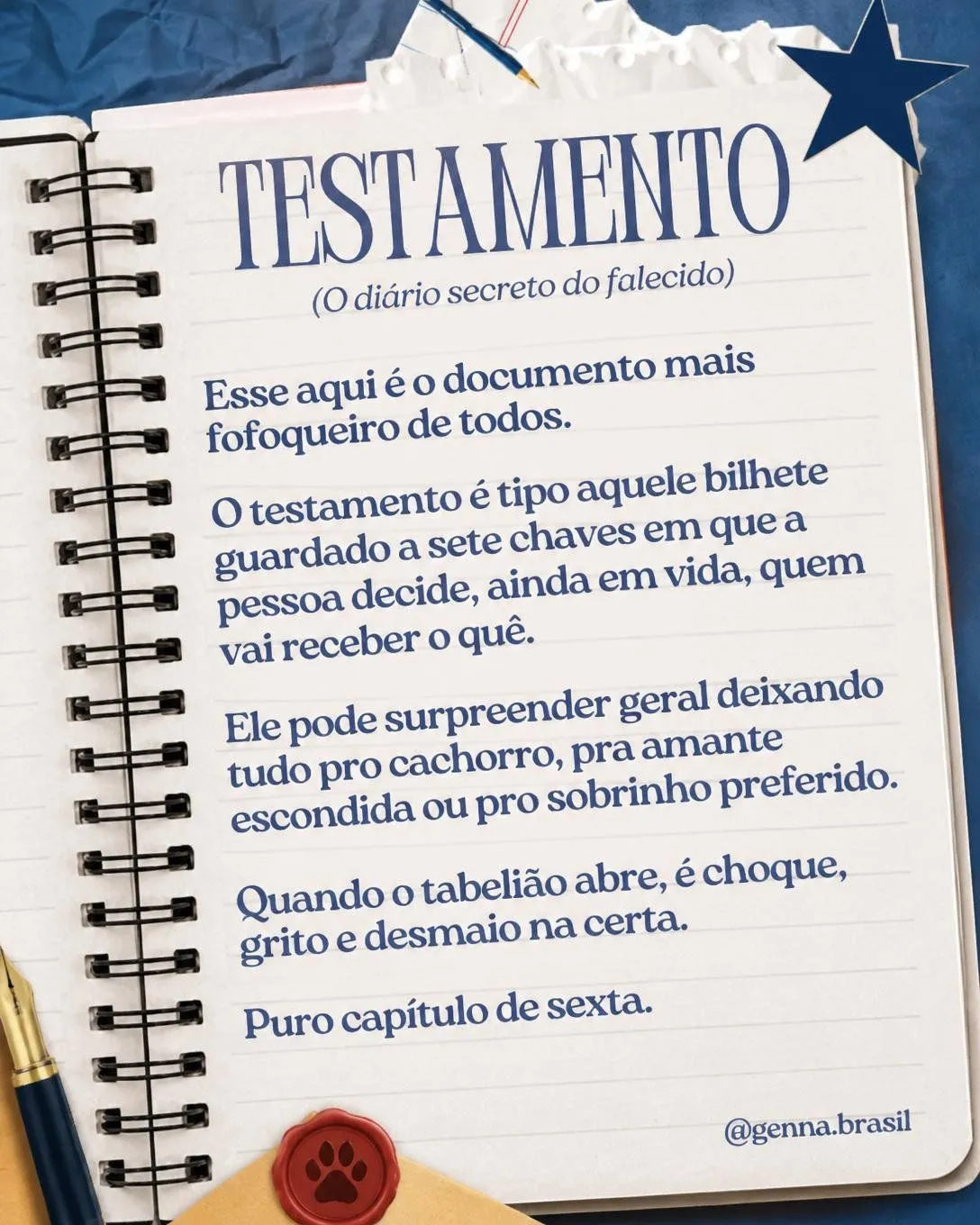 Direito Sucessório explicado como fofoca — slide 3 de 4