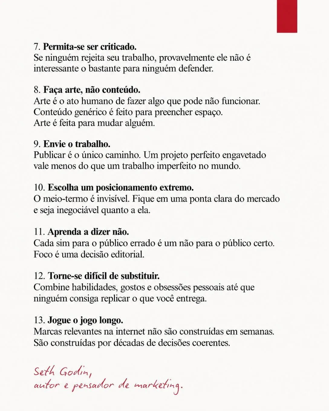 Seth Godin: Como se diferenciar na internet — slide 3 de 4